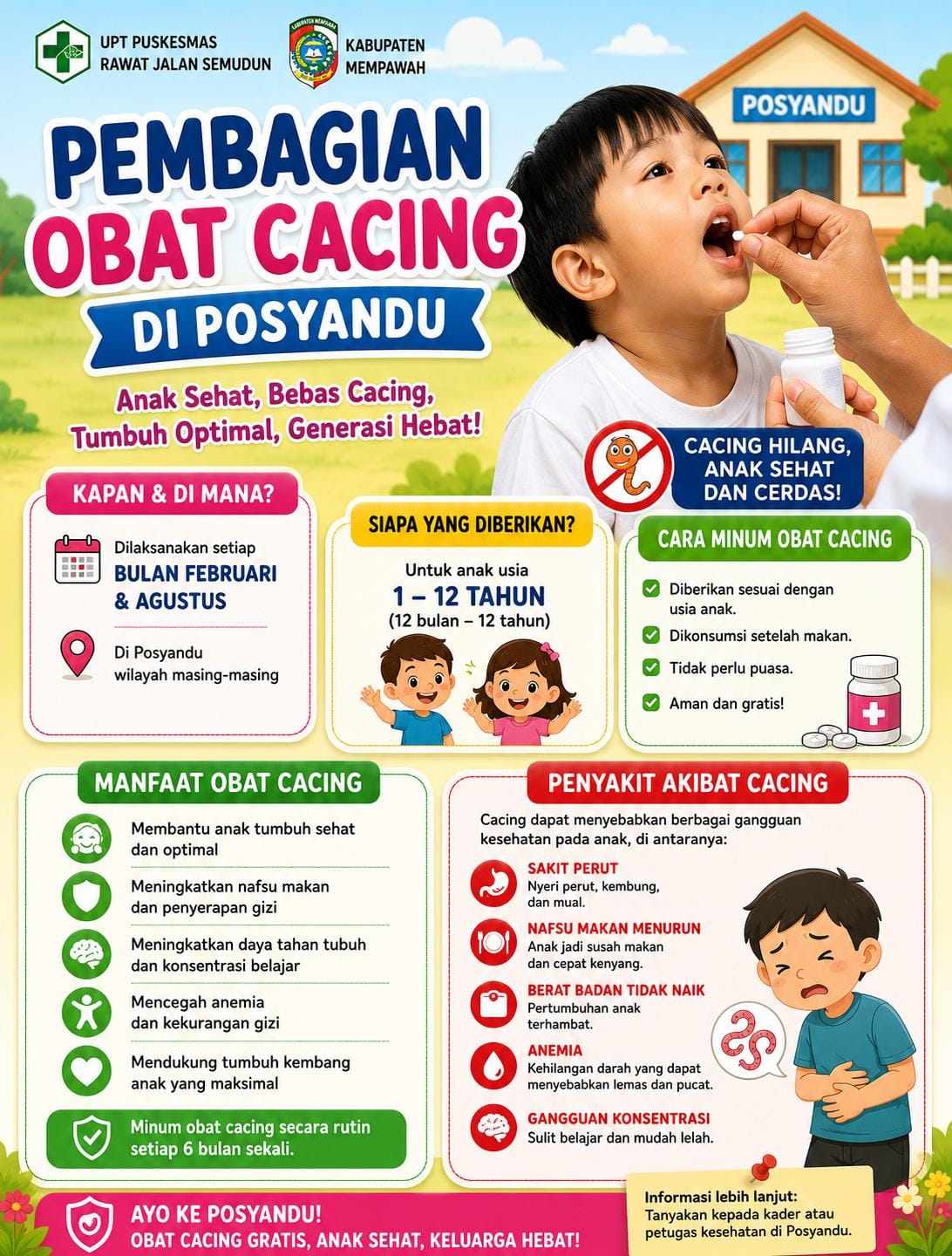 Poster Obat Cacing